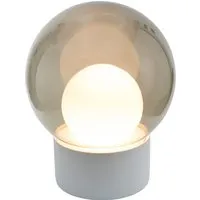 pulpo lampe de sol boule medium  - gris fumé/ blanc/ noir - blanc