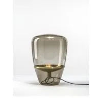 brokis lampe de table balloon  - m - chromé - marron