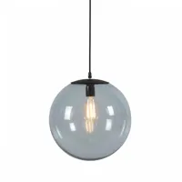 lampe à suspension art déco grise 35 cm - pallon