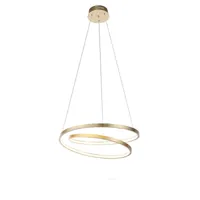 lampe suspendue design or 55 cm avec led dimmable - rowan