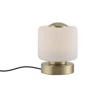 lampe de table en laiton avec led dimmable en 3 étapes avec touche - mirko