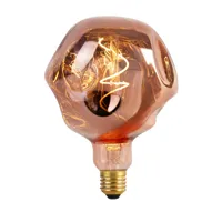 lampe led e27 dimmable g125 rose 4w 70 lm 1800k