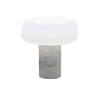 solid lampe de table marbre carrara - terence woodgate