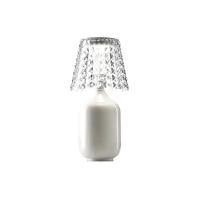 valentina battery lampe de table blanc - studio italia design