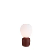 buddy lampe de table structure rouille foncé/opale - belid