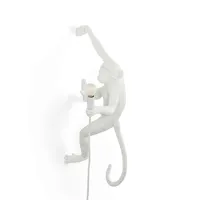 monkey hanging applique murale right - seletti