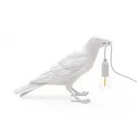 bird lamp waiting lampe de table blanc - seletti