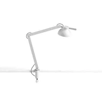 pc lampe de table 1 bras avec pince ash grey - hay