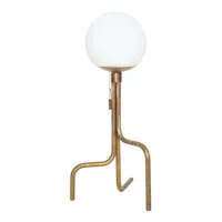 strapatz glob lampe de table raw brass - konsthantverk