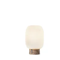 santachiara t1 lampe de table opal/ash wood - prandina