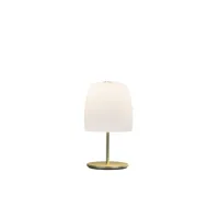 notte t1 lampe de table opal/brass heritage - prandina