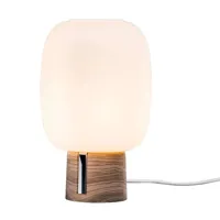 santachiara t3 lampe de table opal/ash wood - prandina