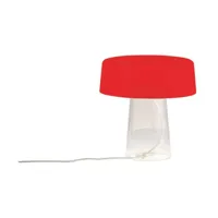 glam t3 lampe de table opal red/crystal - prandina