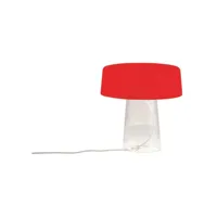 glam t3 lampe de table small opal red/crystal - prandina