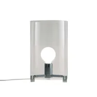 cpl t1 lampe de table crystal/chrome - prandina