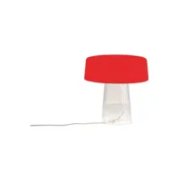 glam t1 lampe de table small opal red/crystal - prandina