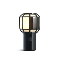 chispa lampe de table portable black - marset