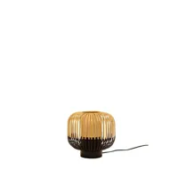 bamboo lampe de table s black - forestier