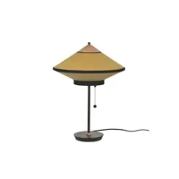 cymbal lampe de table bronze - forestier
