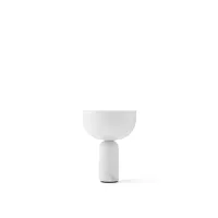kizu portable lampe de table white marble - new works