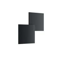 puzzle applique murale/plafonnier led double-square noir mat 2700k - studio ital