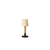 básica mínima lampe de table portable beige/bronze - santa&cole