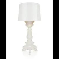 bourgie lampe de table blanc/or - kartell
