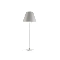 costanza lampadaire avec variateur aluminium/blanc mystique - luceplan