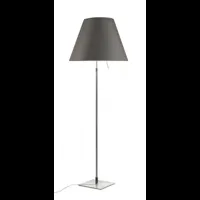 costanza lampadaire avec variateur aluminium/gris béton - luceplan