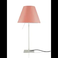 costanza lampe de table avec variateur aluminium/pêche - luceplan