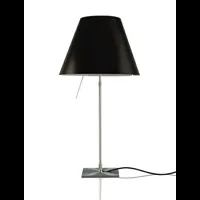 costanza lampe de table avec variateur aluminium/noir réglisse - luceplan