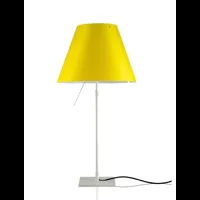 costanza lampe de table avec variateur aluminium/ jaune vif - luceplan