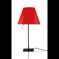 costanzina lampe de table noir/rouge primaire - luceplan