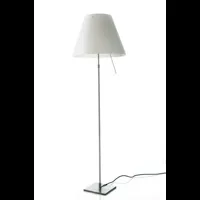 costanza lampadaire avec variateur aluminium/blanc - luceplan