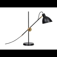 kh#1 lampe de table noir/laiton brut - konsthantverk