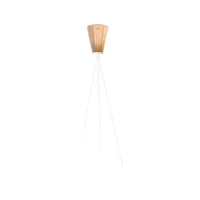 oslo wood lampadaire blanc/beige - northern