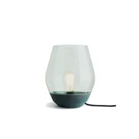 bowl lampe de table cuivre verdigrisé/verre vert clair - new works
