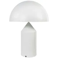 atollo lampe de table grande blanc - oluce