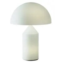 atollo lampe de table moyenne verre opale - oluce