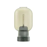 amp-lampe de table verre/marbre h26,5cm