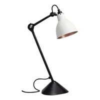 lampe gras n°205-lampe de bureau corps noir acier h46cm