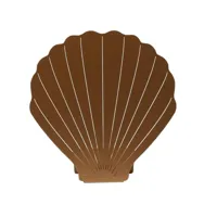 seashell-applique murale / lampe à poser en métal découpé forme coquille avec prise h30cm