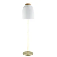 campa-lampadaire avec variateur verre/bois h145.5cm