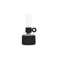 flamtastique-lampe à poser à huile plastique/verre h22.5cm
