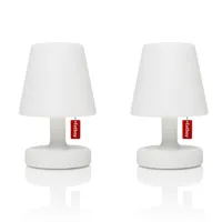 edison the petit-lot de 2 lampes à poser led rechargeable blanc h25cm