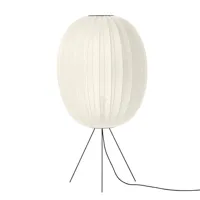 knit wit high medium-lampe de sol ovale polyester tricoté ø65cm