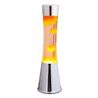 tower-lampe lave métal/verre h39cm