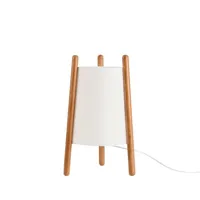 woody-lampe à poser bois/textile h41cm