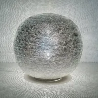 ball filisky-lampe à poser boule métal perforé ø40cm