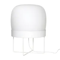 floor lamp, metal/glass, white (blanc)